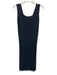 Elie Tahari Size XS Navy Viscose Blend Sleeveless Ribbed too Midi Dress Navy / XS