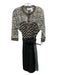 Beguile Byron Lars Size 6 Brown & Black Print Polyester Laser Cut Dress Brown & Black Print / 6