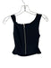 Miaou Size XS Black Polyester Blend Back Zip Corset Cowl neck Top Black / XS
