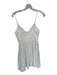 Zara Size XS White Cotton Spaghetti Strap Eyelet Back Zip Dress White / XS