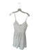 Zara Size XS White Cotton Spaghetti Strap Eyelet Back Zip Dress White / XS