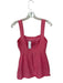 Sister New York Size XS Coral Pink Linen & Rayon Sleeveless Diamond Shape Dress Coral Pink / XS