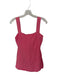 Sister New York Size XS Coral Pink Linen & Rayon Sleeveless Diamond Shape Dress Coral Pink / XS