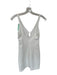 Zara Size XS White Polyester Sleeveless Back Zip Mini Dress White / XS