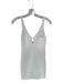 Zara Size XS White Polyester Sleeveless Back Zip Mini Dress White / XS