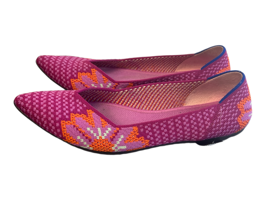 Rothy's Shoe Size 9 Pink & Multi Manmade Material Pointed Toe Floral Print Shoes Pink & Multi / 9