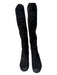 Sam Edelman Shoe Size 7.5 Black Leather Suede Knee High Side Zip Boots Black / 7.5