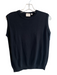 Julia Amory Size M Black Cotton & Viscose Knit Solid Sleeveless Round Neck Top Black / M