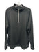 Peter Millar Size L Black Polyester Solid Quarter Zip Men's Long Sleeve Shirt Black / L