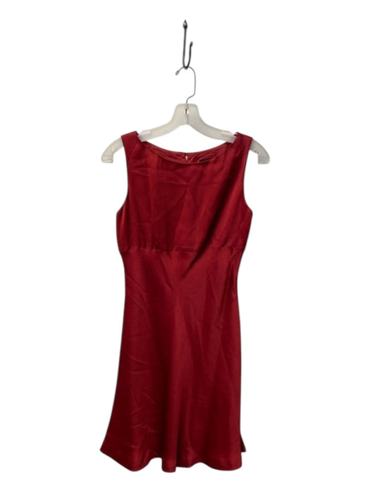 Isabel Ardee Size 4 Red Triacetate Rayon Midi Sleeveless Flowy Dress Red / 4