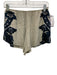 Free People Size XS Taupe Beige & Blue Rayon Long Flare Sleeve Short Set Taupe Beige & Blue / XS