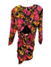 For Love & Lemons Size S Black, Orange & Pink Polyester Floral Dress Black, Orange & Pink / S