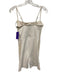 Alo Size S White Nylon Blend Spaghetti Strap Mesh Panel Athletic Romper White / S