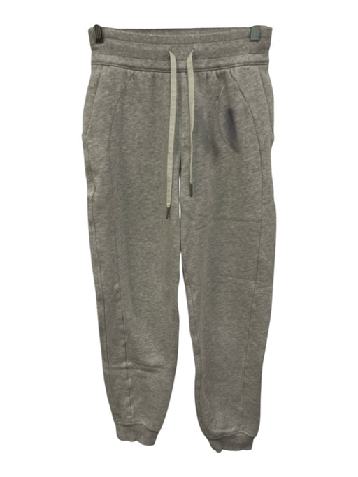 Lululemon Size 2 Light Gray Cotton Blend Elastic & Drawstring Waist Sweat Pants Light Gray / 2