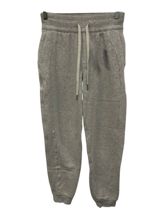 Lululemon Size 2 Light Gray Cotton Blend Elastic & Drawstring Waist Sweat Pants Light Gray / 2