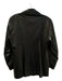 Old Florence Leather Factory Size Est M Black Leather Collared Jacket Black / Est M