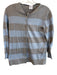 Red Valentino Size L Grey & Blue 100% Cotton V Neck & Back Tank Cardigan Set Grey & Blue / L
