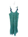 Modern Soul Size Est M Blue & Green 100% Cotton Tulip Tassel Detail Maxi Dress Blue & Green / Est M