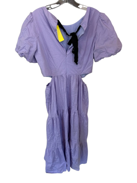 Peter Som Size 12 Purple Ruffles Maxi Dress Purple / 12