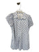 Alexis for Target Size L White & Blue 100% Cotton Eyelet Circle Dress White & Blue / L