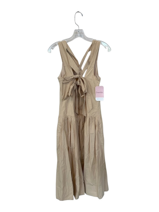 Hudson Gray Size M Tan Cotton Sleeveless Back Tie Maxi Dress Tan / M