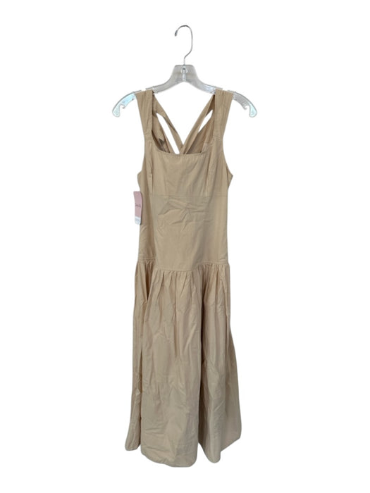 Hudson Gray Size M Tan Cotton Sleeveless Back Tie Maxi Dress Tan / M
