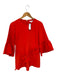 Anna Cate Size M Tomato Polyester Ruffle Detail Bell Sleeves Mini Dress Tomato / M