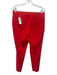 Theory Size 6 Red Linen & Viscose Slim Leg Crop Double Breast Pockets Pant Set Red / 6