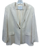Lafayette 148 Size 8 Cream White Hemp & Cotton Blazer Mid Rise Suit Pants Set Cream White / 8