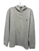 Polo Size L Grey Cotton Solid Quarter Zip Men's Sweater L