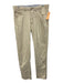 Peter Millar Size 33 Beige Cotton Solid Men's Pants Beige / 33