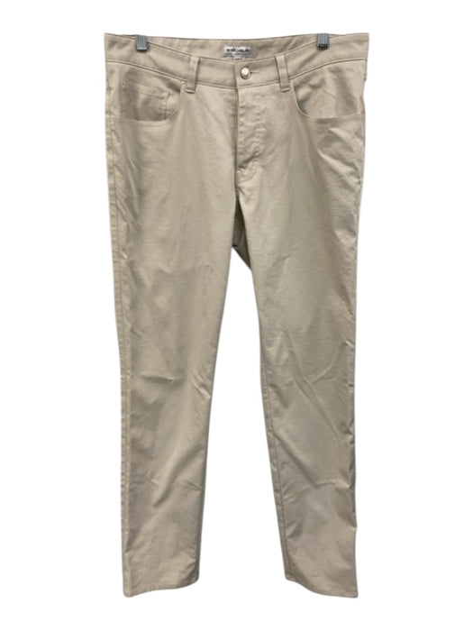 Peter Millar Size 33 Beige Cotton Solid Men's Pants Beige / 33