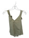 Tibi Size 4 Sage green Cotton Racerback Snap buttons Top Sage green / 4