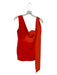 NBD Size XS Tomato Polyester One Shoulder Belted Dress Tomato / XS