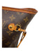 Louis Vuitton Brown Print Leather Monogram Tote 2 Handles Bag Brown Print / L