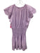 Rails Size L Purple Cotton Blend Eyelets Tie Neck Sleeveless Mini Dress Purple / L