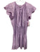 Rails Size L Purple Cotton Blend Eyelets Tie Neck Sleeveless Mini Dress Purple / L
