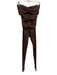 Ronny Kobo Size S Brown Nylon Blend Cut Outs Zip Back Sleeveless Jumpsuit Brown / S