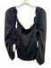 Cult Gaia Size S Black Polyester Off Shoulder Cut Outs Zip Back Satin Top Black / S