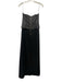 Cinq a Sept Size 8 Black Poly Blend Zip Back Mixed Fabric Long Sleeveless Dress Black / 8