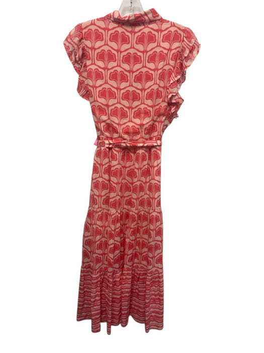 Crown & Ivy Size M Red & Pink Modal Button Front Printed Sleeveless Dress Red & Pink / M