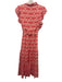 Crown & Ivy Size M Red & Pink Modal Button Front Printed Sleeveless Dress Red & Pink / M