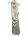 Misha Size 4 White Polyester Sleeveless One Shoulder Cut Out back Maxi Dress White / 4