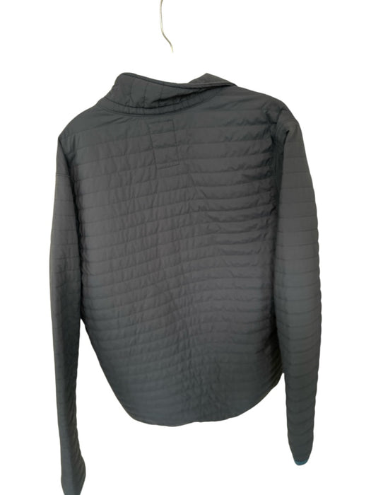 Relwen Size M Navy & Gray Nylon Blend Quilted Quarter Zip Athletic Men's Jacket Navy & Gray / M