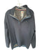 Relwen Size M Navy & Gray Nylon Blend Quilted Quarter Zip Athletic Men's Jacket Navy & Gray / M