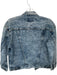 Levi's Size M Med Dark Wash Cotton Acid Wash Cropped Denim Jacket Med Dark Wash / M