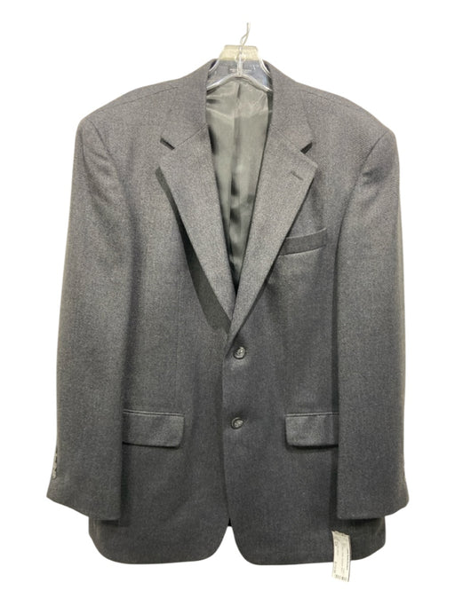 Oscar De La Renta Grey Wool 2 Button Men's Blazer 42R