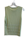 Carlisle Size Medium Light Green Silk Blend Sleeveless Round Neck Top Light Green / Medium