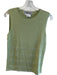 Carlisle Size Medium Light Green Silk Blend Sleeveless Round Neck Top Light Green / Medium