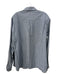 Elie Tahari Size Est XL Blue & Gray Cotton Plaid Button Down Long Sleeve Shirt Est XL